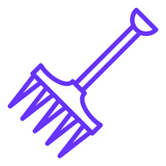Vector Design Rake Icon Style