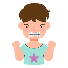 kid avatar angry illustration