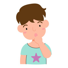 kid avatar confused illustration