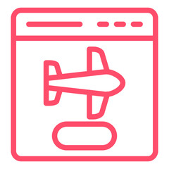 Vector Design Flight Booking Icon Style