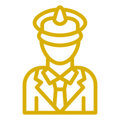 Vector Design Captain Icon Style