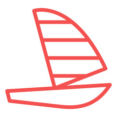 Vector Design Windsurf Icon Style