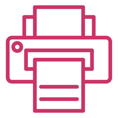Vector Design Printer Icon Style