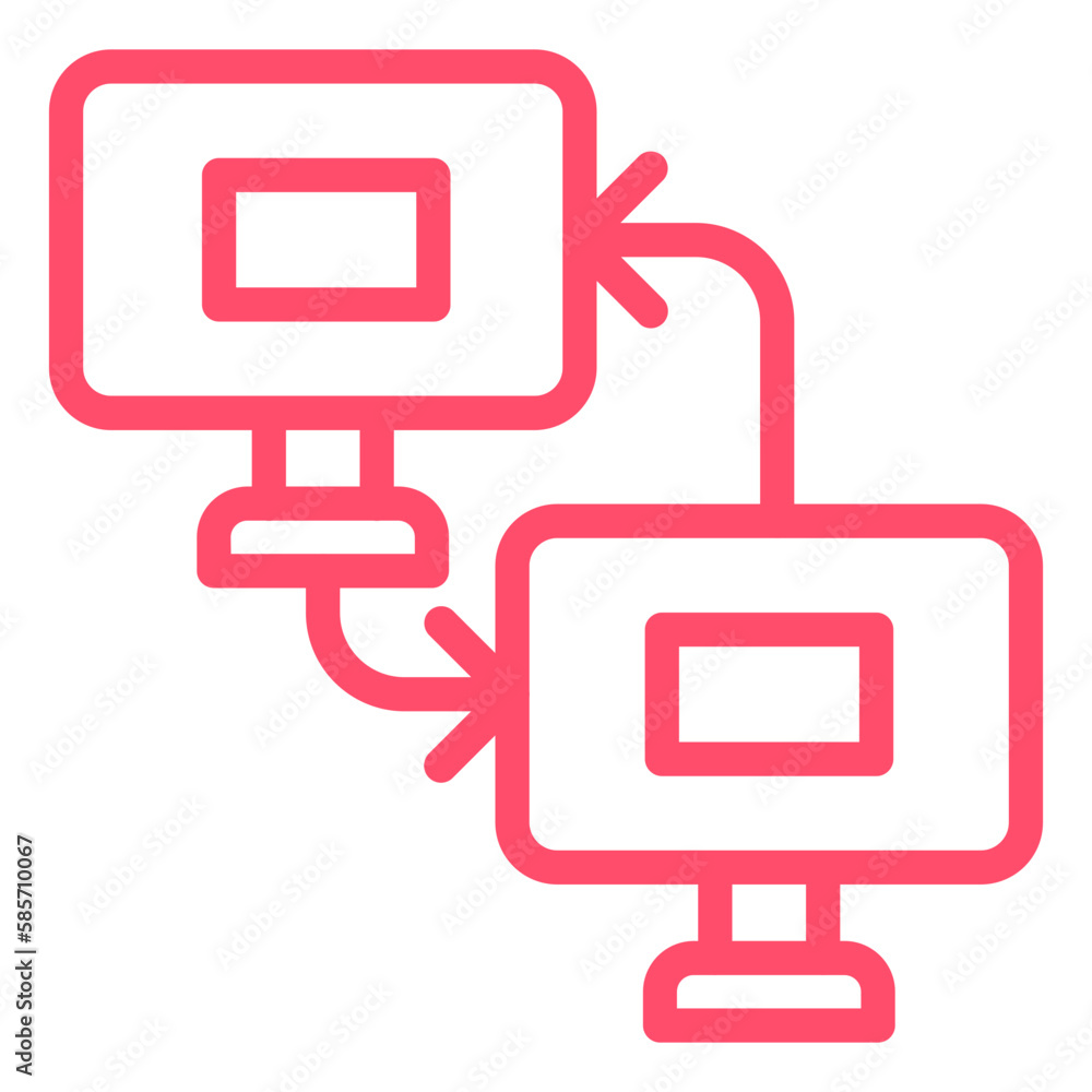 Poster vector design data transfer icon style