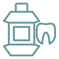 Obraz premium Vector Design Mouthwash Icon Style