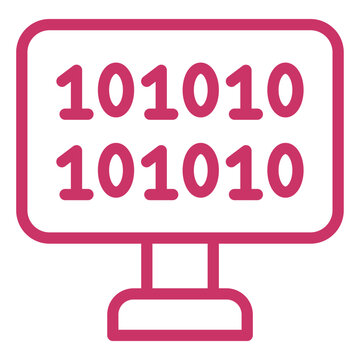 Vector Design Binary Code Icon Style