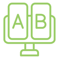 Vector Design AB Testing Icon Style
