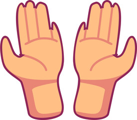 praying hands icon Ramadan and Islamic Eid