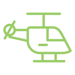 Vector Design Helicopter Icon Style
