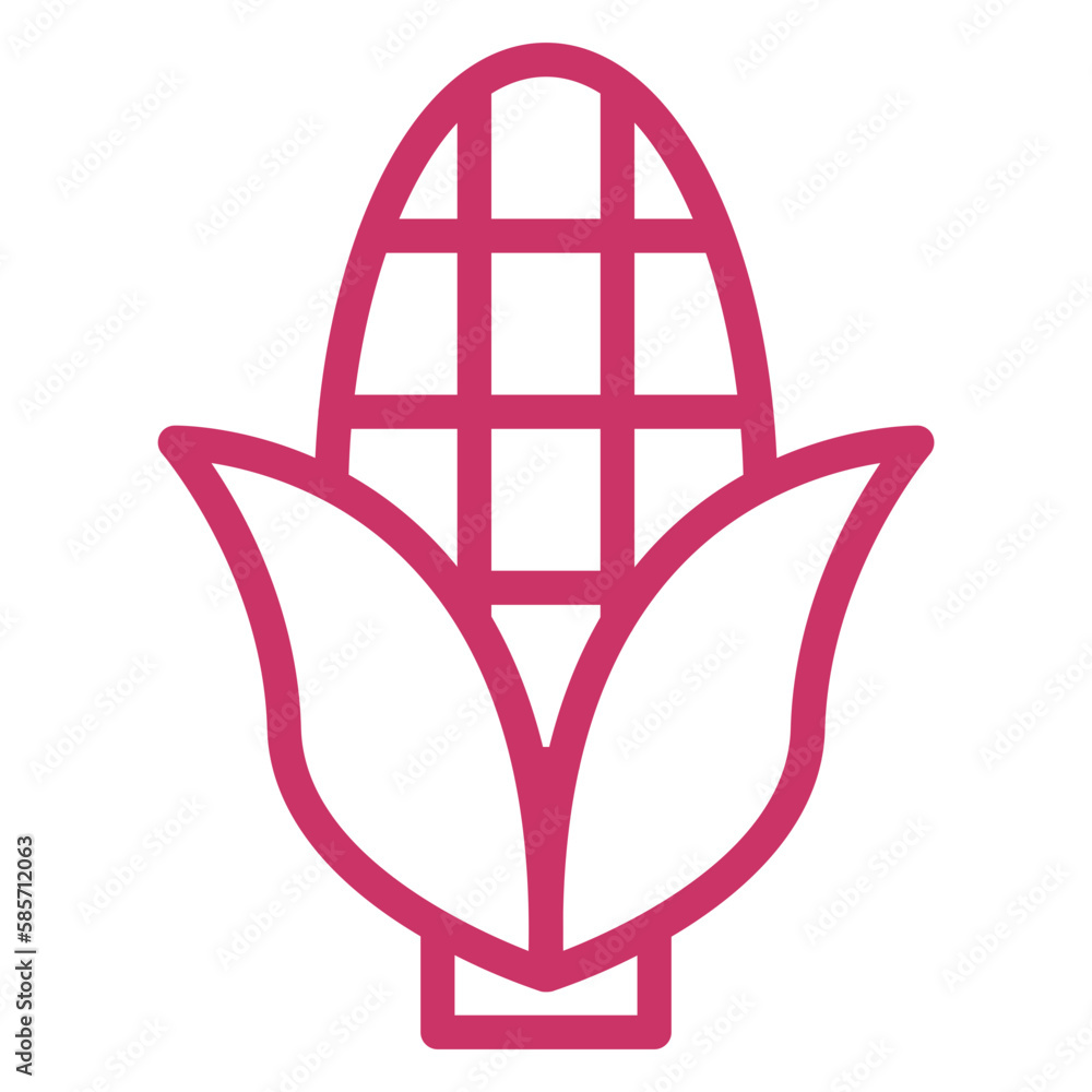 Sticker vector design corn icon style