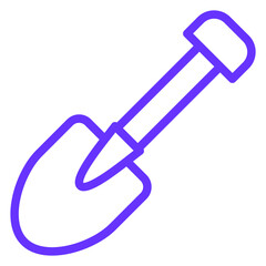 Vector Design Shovel Icon Style