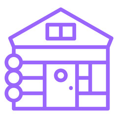 Vector Design Cottage Icon Style