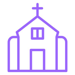Vector Design Church Icon Style