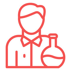 Vector Design Chemist Icon Style