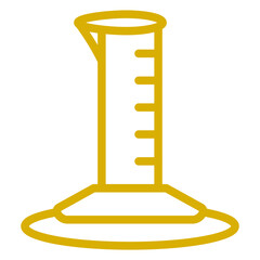 Vector Design Graduated Cylinder Icon Style