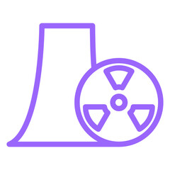 Vector Design Nuclear Icon Style