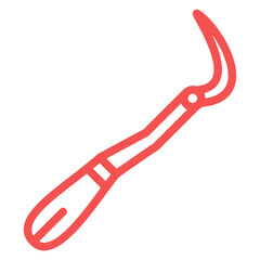 Vector Design Dental Probe Icon Style