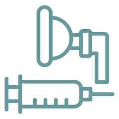Vector Design Anesthesia Icon Style