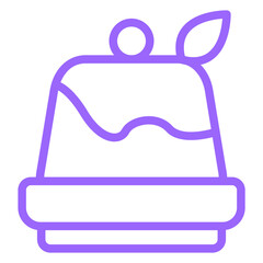 Fototapeta premium Vector Design Flan Icon Style