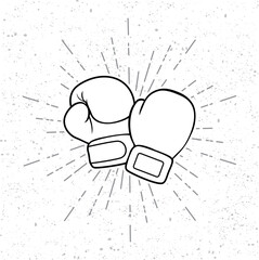 Boxing gloves sign, vector Boxing gloves, Boxing gloves picture, Boxing gloves illustration