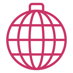 Vector Design Disco Ball Icon Style