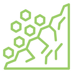 Vector Design Landslide Icon Style