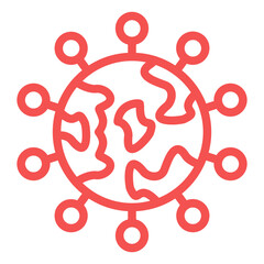 Vector Design Pandemic Icon Style