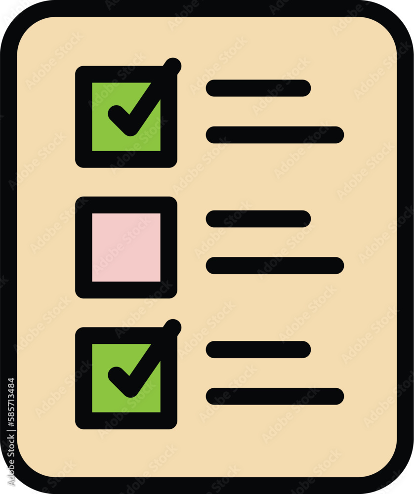 Aufkleber education checklist icon. outline education checklist vector icon for web design isolated on white b