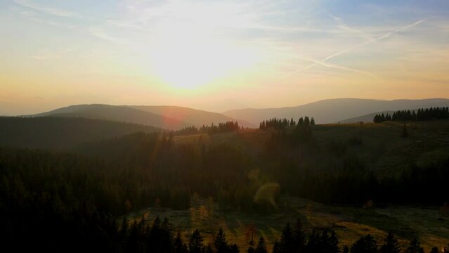 Aerial 4K footage of Rogla captures the stunning beauty of the Slovenian Alps from a unique perspective.