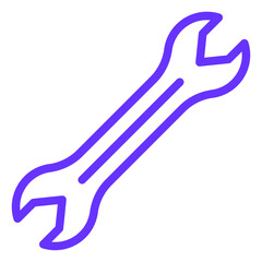 Vector Design Wrench Icon Style