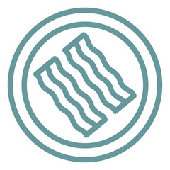 Vector Design Bacon Icon Style