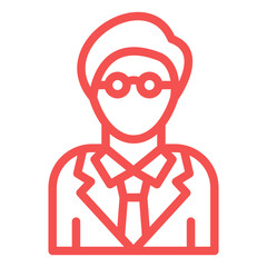 Vector Design Grandfather Icon Style