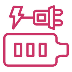 Vector Design Charging Battery Icon Style