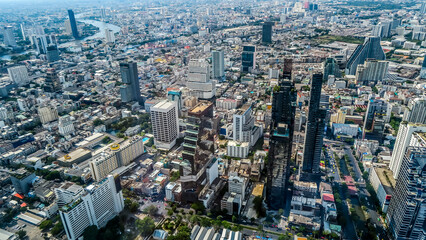 Landscape View Of Bangkok City Thailand Photo