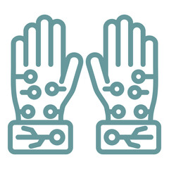 Obraz premium Vector Design Wired Gloves Icon Style