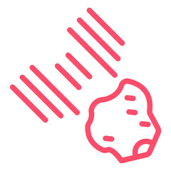 Vector Design Meteorites Icon Style