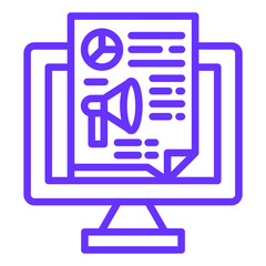 Vector Design Digital Campaign Icon Style