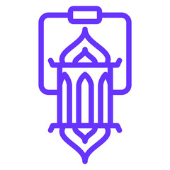Vector Design Lantern Icon Style