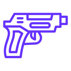 Vector Design Gun Icon Style