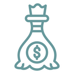 Vector Design Money Bag Icon Style