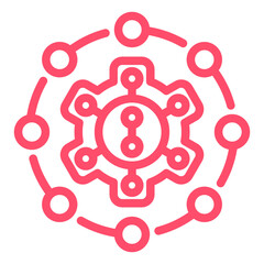 Fototapeta premium Vector Design Integration Icon Style