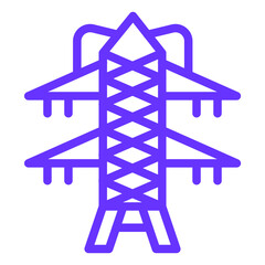Vector Design Transmission Tower Icon Style