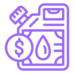 Vector Design Oil Price Icon Style
