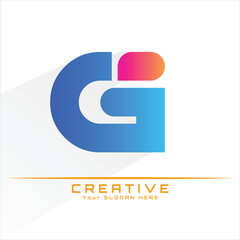 Initial Letter G Logo. White and Blue Circle Shape Origami Style isolated on Blue Background. Usable for Business and Branding Logos. Flat Vector Logo Design Template Element.