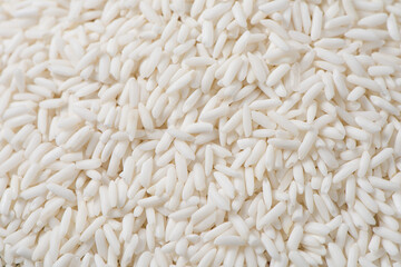 Organic glutinous rice or sticky rice texture background.