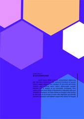 Vector poster background design template with abstract geometric