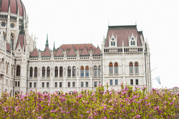 Obraz premium Parliament building in Budapest, Hungary, closeup