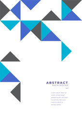 Vector colorful geometric background poster template