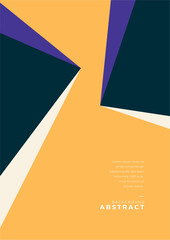 Vector colorful poster background abstract template