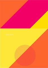 Vector colorful poster background abstract template